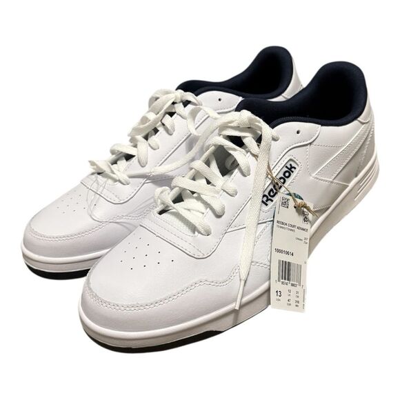 NEW Reebok Classic Court Advance Men’s Size 13 Sneaker  White Navy - Picture 4 of 9